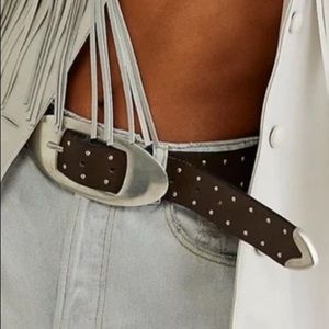 NWOT Free People Tortuga Leather Belt